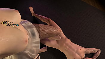 Geeky angel girl pov footjob