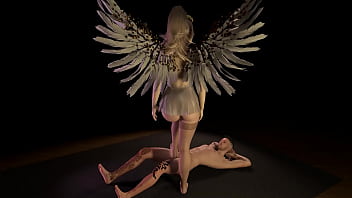 Geeky angel girl pov footjob