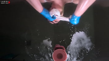 Nurse lexi's cum collection ass and tits pressed on glass handjob titfuck bj wild ride and facial 4k landscape