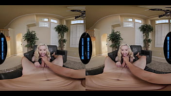 Making cute blondie cum on my cock