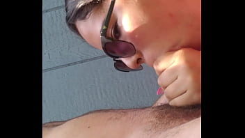 Getting my dick sucked outside