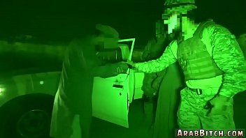 Arab couple homemade and shy girl sneaking in the base