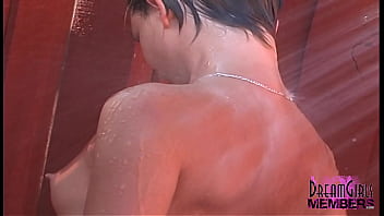 Amazing jade cums multiple times and cools off outdoors