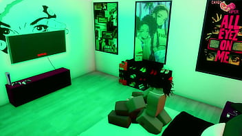 A lil sneaky peek of our new sex area