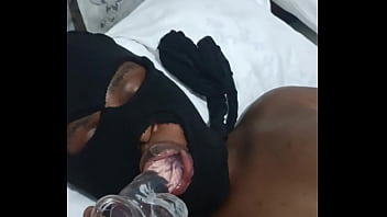 Round booty dildo riding