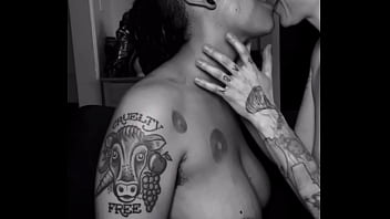 Spitting in my dirty submissive slut wife's mouth