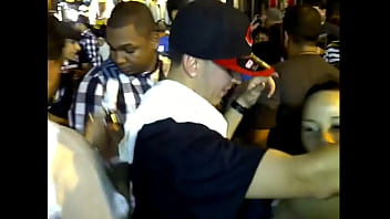 Assjob groping in concert