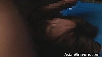 Super cute asian wrestlers blowing tube