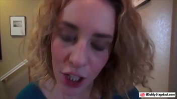 Small tits blonde teen gets pussy nailed by nasty stepdad