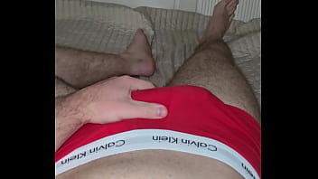 Masked Straight Dom’s Red Underwear Bulge Tease Phantomgentx thumbnail