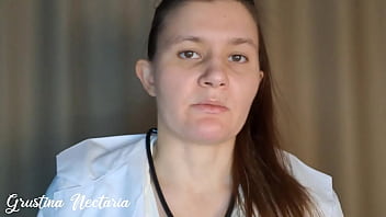 Toxic russian doctor tried to dominate during the medical examination but fucked her in a mouth asmr