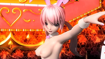 Megurine luka traje de coneja mod desnuda