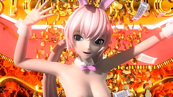 Megurine luka traje de coneja mod desnuda