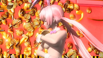 Megurine luka traje de coneja mod desnuda