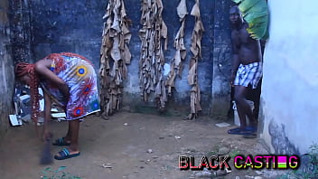 He fucked me in his backyard because his big black ass girlfriend was in his room