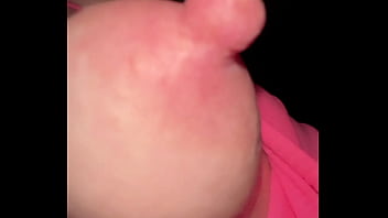 18 years old girl let me cum for the first time and erect my big nipples first