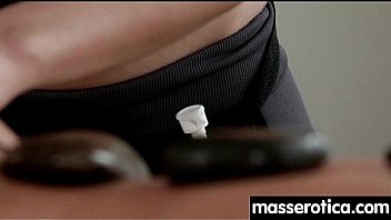 Massage therapist giving her patient some unknowing love 20