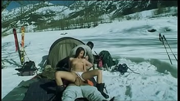 Claudia rossi outdoors in snow anal and blow job in mmf threesome