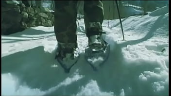 Claudia rossi outdoors in snow anal and blow job in mmf threesome