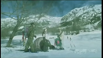 Claudia rossi outdoors in snow anal and blow job in mmf threesome