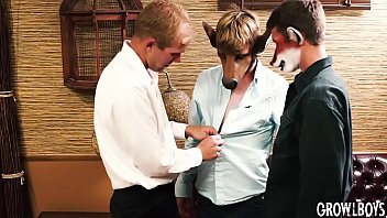 Twinks Barebacked By In 3way thumbnail