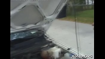 Sinful blonde melanie blows before doggy