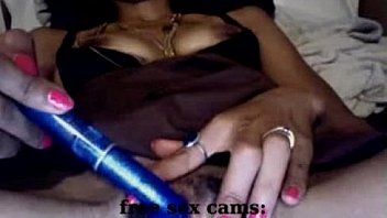 Milf with hairy pussy dark lips plays with vibe toy