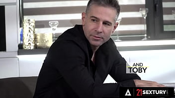 Wild girl enjoys this hot business meeting threesome