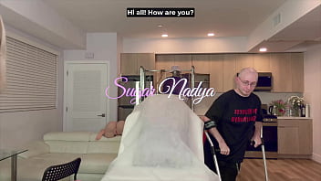 Disabled boy’s first wax turns into hardcore milf treatment