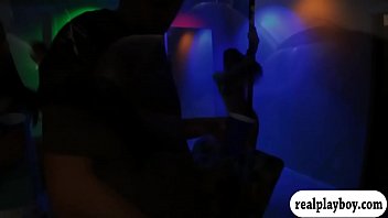 Two babes foursome sex with nasty men