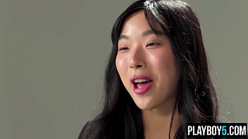 South korean beauty shows us how she masturbates her hairy pussy