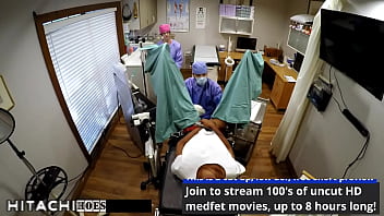 Freshman gets mandatory hitachi orgasm from doctor tampa nikki star