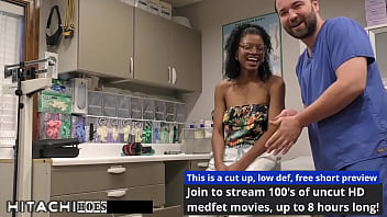 Freshman gets mandatory hitachi orgasm from doctor tampa nikki star