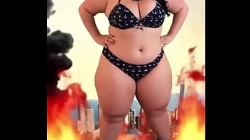 Whoops i accidentally launched a school of sharks into the sky while stomping through town as your favorite curvy giante