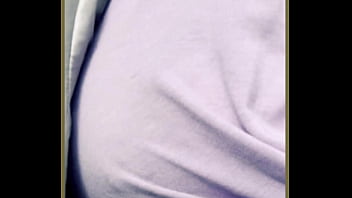 Milf stops and shows her perfect braless tits in public