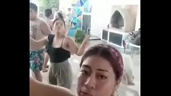 Tetona antes de coger