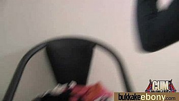 Ebony girl gang banged and covered in cum 6