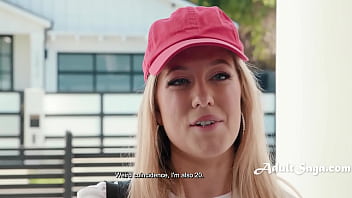 Pizza delivery girl offers complimentary nuru massage