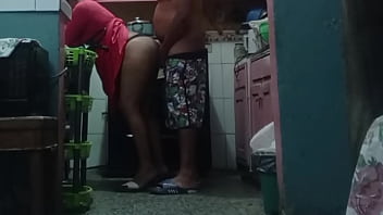 I fuck my father in law's big assed wife while she's preparing food in the kitchen