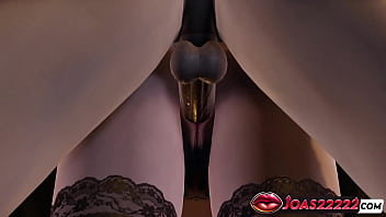 3d hentai witch elsa's lotus pose sex & missionary with close up pussy views
