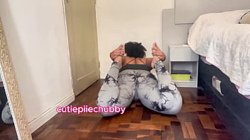 Bbw morning routine toilet and yoga farts