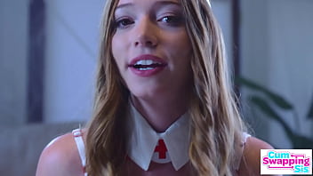 Rose carter & myra moans – "free yourself stepbro and we'll give you a double blowjob"