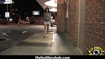 White milf sucking and licking a black cock 10