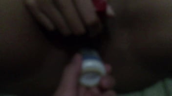 With her finger in her ass jade uses her new toy