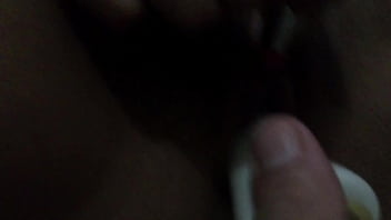 With her finger in her ass jade uses her new toy