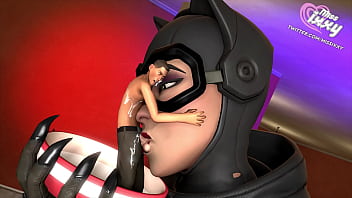 Catwoman is thirsty for milk x giantess sfm