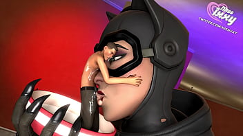 Catwoman is thirsty for milk x giantess sfm