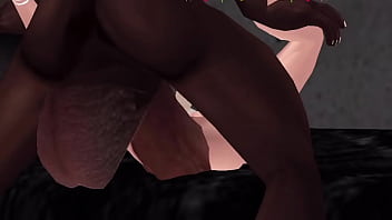 Midget takes monster bbc