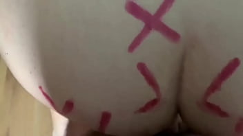 A couple in lipstick