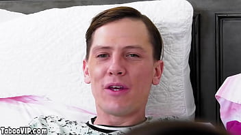 Stepsibling fucked a bid cock in front of milf stepmother